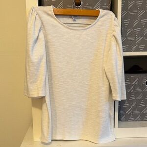 Chic White Short Sleeve Women's Top